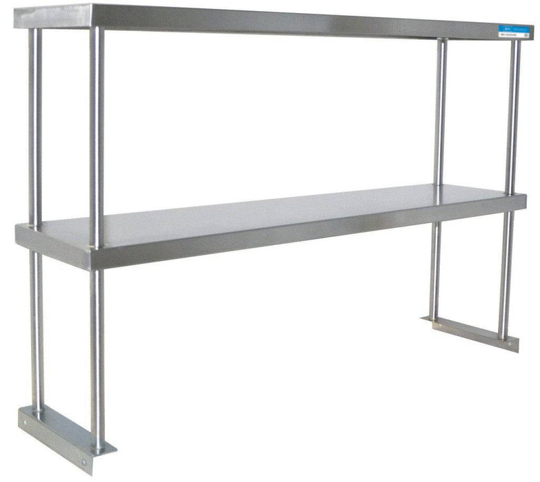 BK Double Overshelf Table Mount 12" X 96", 18 GA. SS