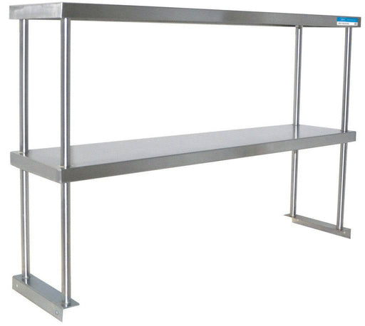 BK Resources Double Overshelf 12" X 60", 18 GA. SS - Donut-Equipment.com