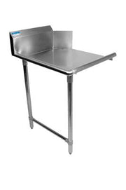 BK Resources 26" 16-Gauge Stainless Steel Clean Dish Table – Left Side - Donut-Equipment.com