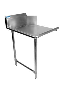 BK Resources 36" 16-Gauge Stainless Steel Clean Dish Table – Left Side - Donut-Equipment.com