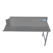 BK Resources 72" 16-Gauge Stainless Steel Clean Dish Table – Right Side - Donut-Equipment.com