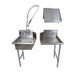 BK Resources 26" Left-Side Rinse Table Kit, 16-Gauge Stainless Steel - Donut-Equipment.com
