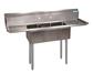 BK Resources Stainless Steel 3 Compartment Food Truck / Convenience Store Sink – Dual 12" Drainboards • (3) 14" x 10" x 10" Bowls • Commercial Grade - Donut-Equipment.com