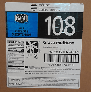 NH 108 All Purpose Shortening 50# - Donut-Supplies.Com