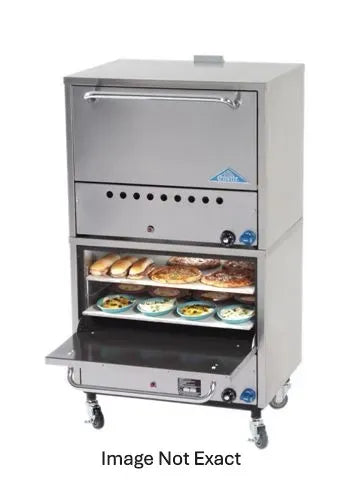 Comstock-Castle 2PO26 31" Gas Deck/Pizza Oven, 4 Deck, Stainless Steel - Donut-Supplies.Com