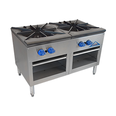 Comstock-Castle CSP36 36" Gas Stock Pot Range, Cabinet Base, 180,000-220,000 BTU, Stainless Steel Front - Donut-Supplies.Com