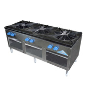 Comstock-Castle CSP54 54" Gas Stock Pot Range, Cabinet Base, 270,000-330,000 BTU, Stainless Steel Front - Donut-Supplies.Com