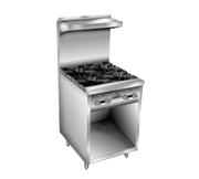 Comstock-Castle F32 24" Gas Restaurant Range, 4 Open Burners, Cabinet Base, Stainless Steel Front, 96,000 BTU - Donut-Supplies.Com