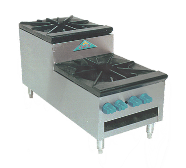 Comstock-Castle SUCSP36 36" Gas Stock Pot Range, 18" x 21" Cooking Area, 41" Deep, 360,000–440,000 BTU - Donut-Supplies.Com