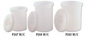 Faribo P243 W/C Crock with Cover, 6-1/2" Top Diameter x 6" Bottom Diameter x 8"H, 3/4 Gallon - Donut-Supplies.Com