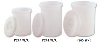 Faribo P253 W/C Crock with Cover, 16" Top Diameter x 15" Bottom Diameter x 20"H, 13 Gallon - Donut-Supplies.Com