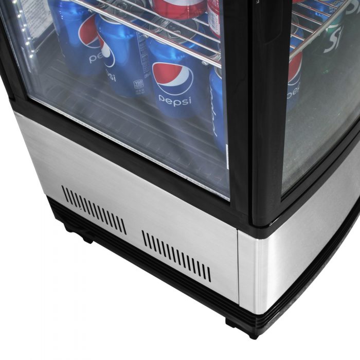 Turbo Air CRT-77-2R-N 17" Diamond Series Countertop Display Refrigerator – Pass-Thru Access, Swing Doors, Stainless Steel Finish, 115v - Donut-Supplies.Com