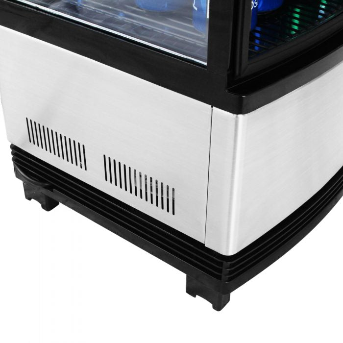 Turbo Air CRT-77-2R-N 17" Diamond Series Countertop Display Refrigerator – Pass-Thru Access, Swing Doors, Stainless Steel Finish, 115v - Donut-Supplies.Com
