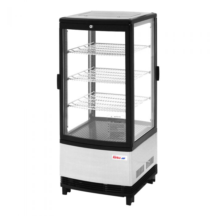 Turbo Air CRT-77-2R-N 17" Diamond Series Countertop Display Refrigerator – Pass-Thru Access, Swing Doors, Stainless Steel Finish, 115v - Donut-Supplies.Com