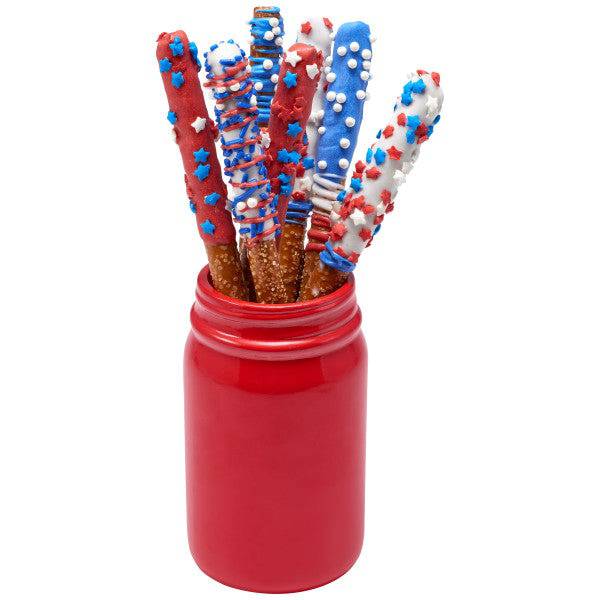 Patriotic Star Quins Sprinkles 16.5 oz - Donut-Supplies.Com
