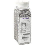 Silver Confetti Quins Sprinkles 19.5 oz - Donut-Supplies.Com