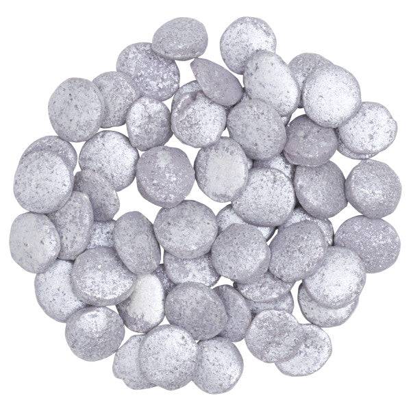 Silver Confetti Quins Sprinkles 19.5 oz - Donut-Supplies.Com