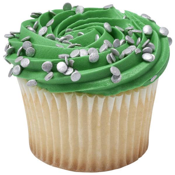 Silver Confetti Quins Sprinkles 19.5 oz - Donut-Supplies.Com