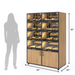 Palram Bakery Display Endcap with Illuminated Compartments & Storage Cabinet – 40"W x 60"H x 20"D - Donut-Equipment.com