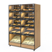 Palram Bakery Display Endcap with Illuminated Compartments & Open Bottom Storage – 40"W x 60"H x 20"D - Donut-Equipment.com