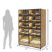 Palram Bakery Display Endcap with Illuminated Compartments & Open Bottom Storage – 40"W x 60"H x 20"D - Donut-Equipment.com