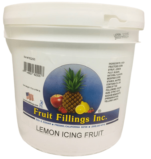 Lemon Icing Fruit by Fruit Filling Inc. (Organic) - Donut-Supplies.Com
