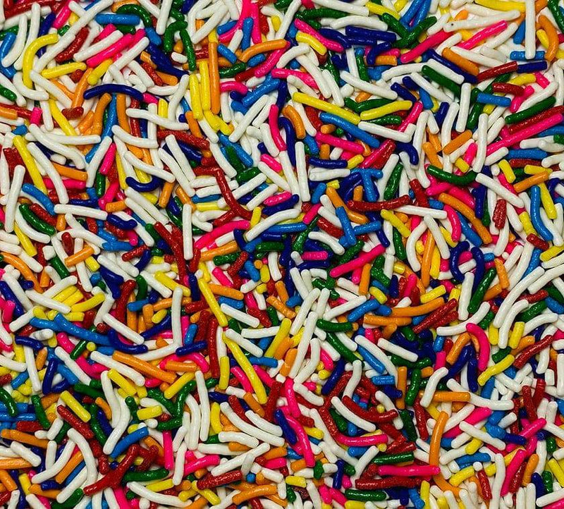 Rainbow Decorettes / Sprinkles / Jimmies - Donut-Supplies.Com