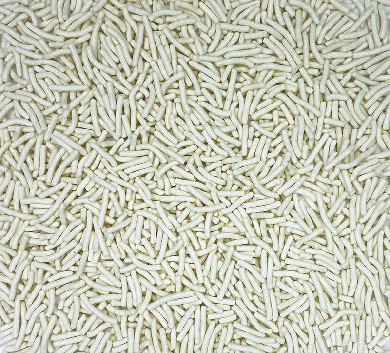 White Decorettes / Sprinkles / Jimmies - Donut-Supplies.Com