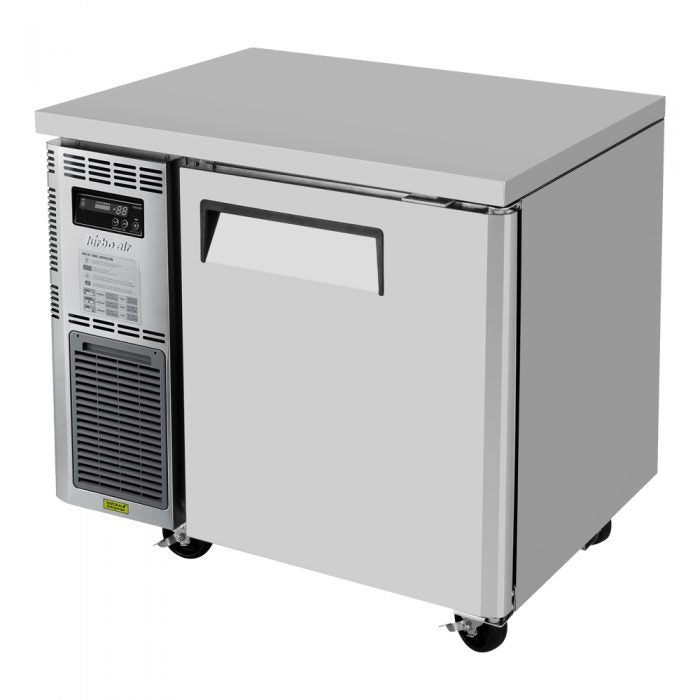 Turbo Air JUF-36-N J Series 36" Solid Door Undercounter Freezer w/ 1 Section & Side Mounted Compressor - Donut-Supplies.Com