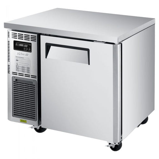 Turbo Air JUF-36S-N J Series 36" Narrow Depth Undercounter Freezer w/ 1 Section, Solid Door & Side Mounted Compressor - Donut-Supplies.Com