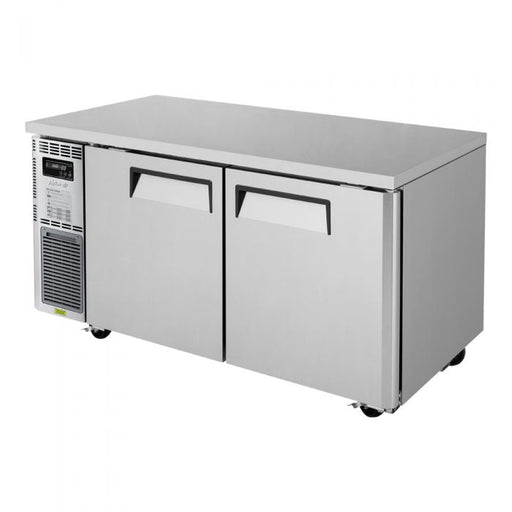 Turbo Air JUF-60-N J Series 60" Solid Door Undercounter Freezer w/ 2 Sections & Side Mounted Compressor - Donut-Supplies.Com