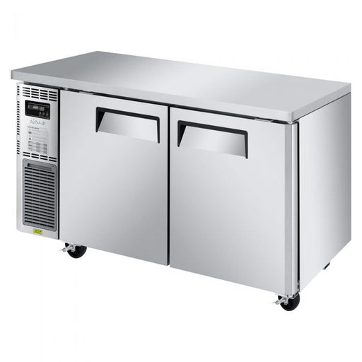 Turbo Air JUF-60S-N J Series 60" Narrow Depth Undercounter Freezer w/ 2 Sections, Solid Doors & Side Mounted Compressor - Donut-Supplies.Com