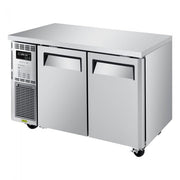 Turbo Air JUR-48S-N6 J Series 48" Narrow Depth Undercounter Refrigerator w/ 2 Sections, Solid Doors & Side Mounted Compressor - Donut-Equipment.com