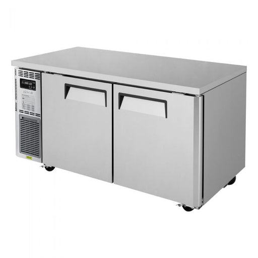 Turbo Air JUR-60-N6 J Series 60" Solid Door Undercounter Refrigerator w/ 2 Sections & Side Mounted Compressor - Donut-Supplies.Com