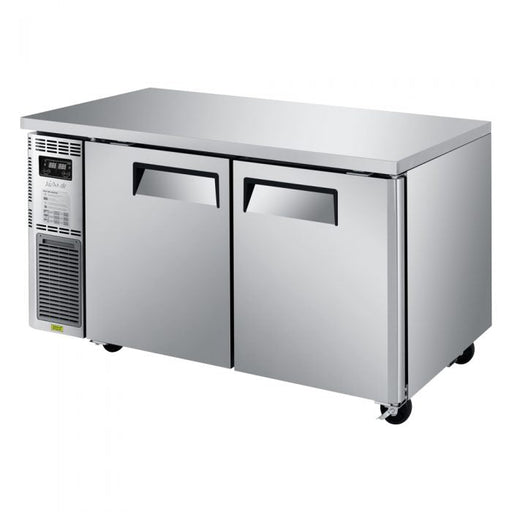 Turbo Air JURF-60-N J Series 59 1/4" Dual Temperature Undercounter Refrigerator/Freezer w/ 2 Sections & Solid Doors - Donut-Supplies.Com