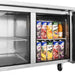 Turbo Air JUR-60S-N6 J Series 60" Narrow Depth Undercounter Refrigerator w/ 2 Sections, Solid Doors & Side Mounted Compressor - Donut-Supplies.Com