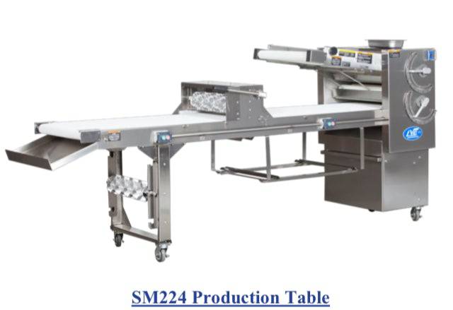 LVO SM224-6 Donut Production Table Sheeter Left To Right Production