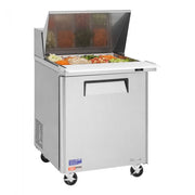 Turbo Air MST-28-12-N M3 Series 28" 1 Door Mega Top Stainless Steel Refrigerated Sandwich Prep Table - Donut-Equipment.com