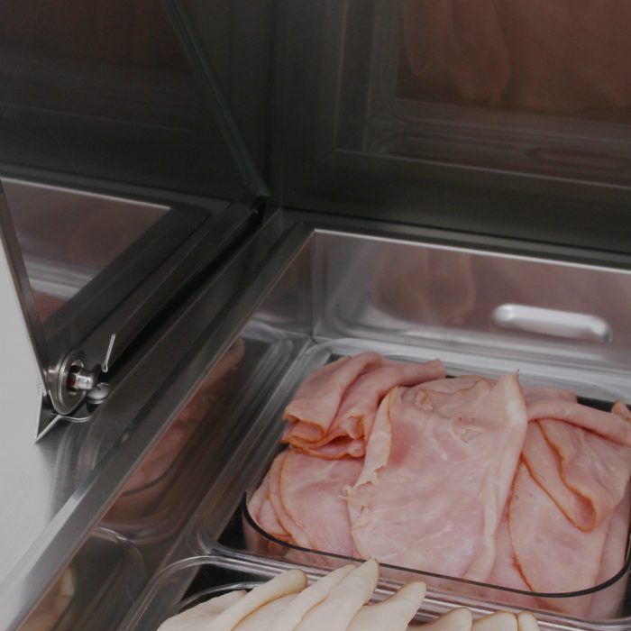 Turbo Air MST-48-18-N M3 Series 48" 2 Door Mega Top Stainless Steel Refrigerated Sandwich Prep Table - Donut-Equipment.com