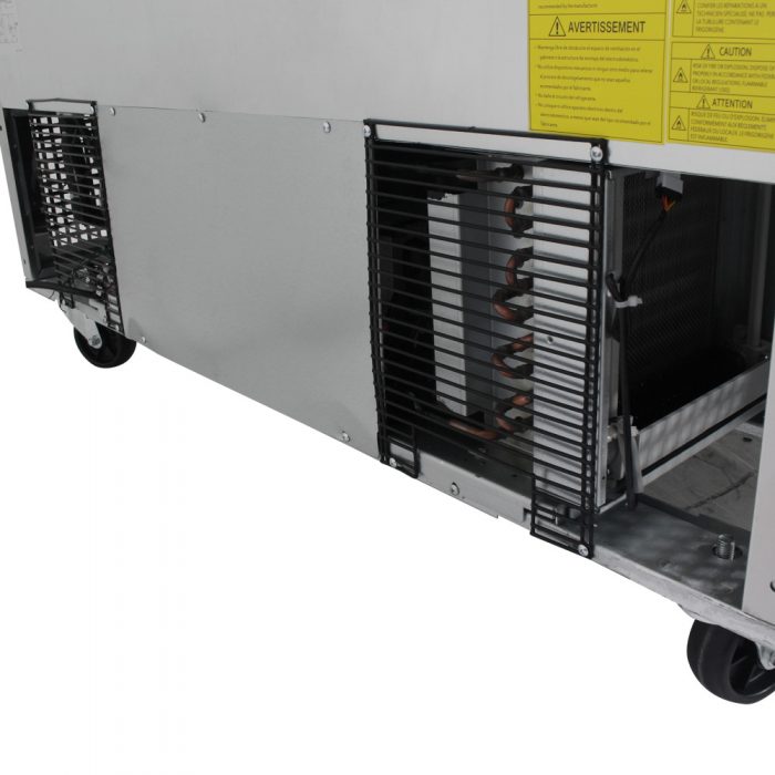 Turbo Air MST-48-18-N M3 Series 48" 2 Door Mega Top Stainless Steel Refrigerated Sandwich Prep Table - Donut-Equipment.com