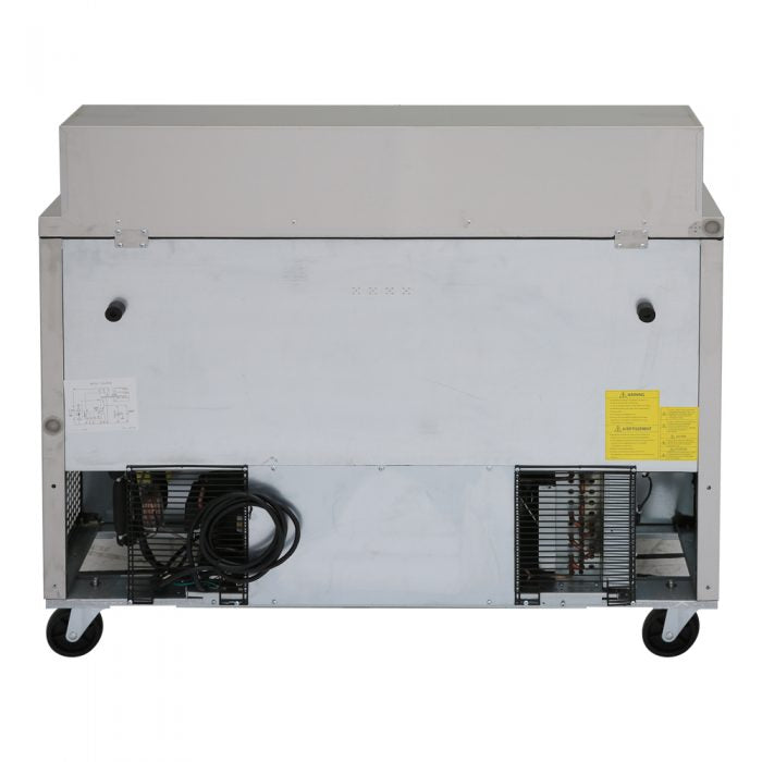 Turbo Air MST-48-N M3 Series 48" 2 Door Stainless Steel Refrigerated Sandwich Prep Table - Donut-Equipment.com