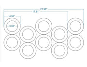 Rotary Round (NOT HEX) Donut Cutter for Machine Use (Custom Size) - Donut-Supplies.Com