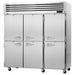 Turbo Air PRO-77-6F-N 78" Premiere Pro Series Solid Half Door Reach in Freezer - Donut-Equipment.com