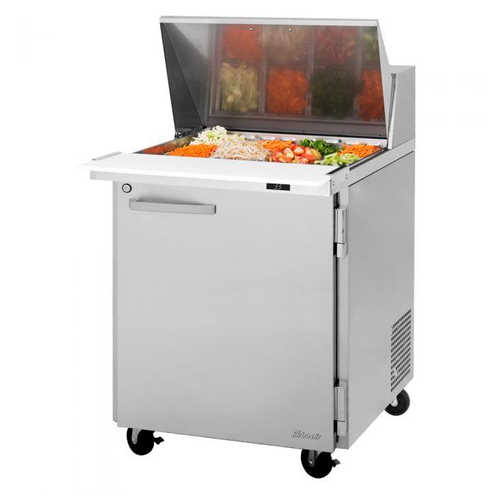 Turbo Air PST-28-12-N 27 1/2" PRO Series Mega Top Sandwich/Salad Prep Table w/ Refrigerated Base - Donut-Equipment.com