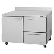 Turbo Air PWR-48-D2R-N 48 1/4" Worktop Refrigerator w/ (2) Sections, 2 Drawers & 1 Solid Door - Donut-Equipment.com