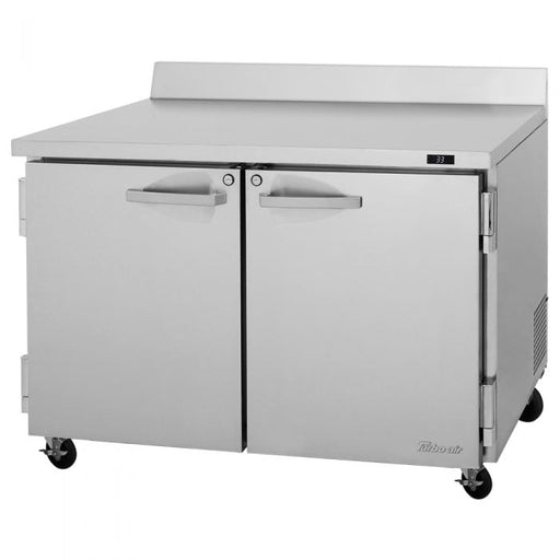 Turbo Air PWR-48-N 48 1/4" Worktop Refrigerator w/ (2) Sections, 2 Solid Doors - Donut-Supplies.Com