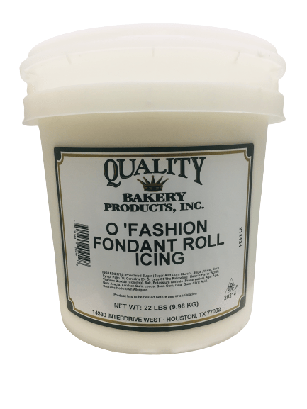 Quality O'Fashion Fondant White Roll and Pastry Icing 45 Pounds Ready To Use - Donut-Supplies.Com