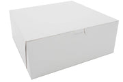 10 x 10 x 4 LC White Bakery Boxes 100 count - Donut-Supplies.Com