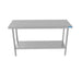 BK Resources 60" x 24" 18 Gauge Stainless Steel Work Table with Undershelf – Prep Table - Donut-Equipment.com