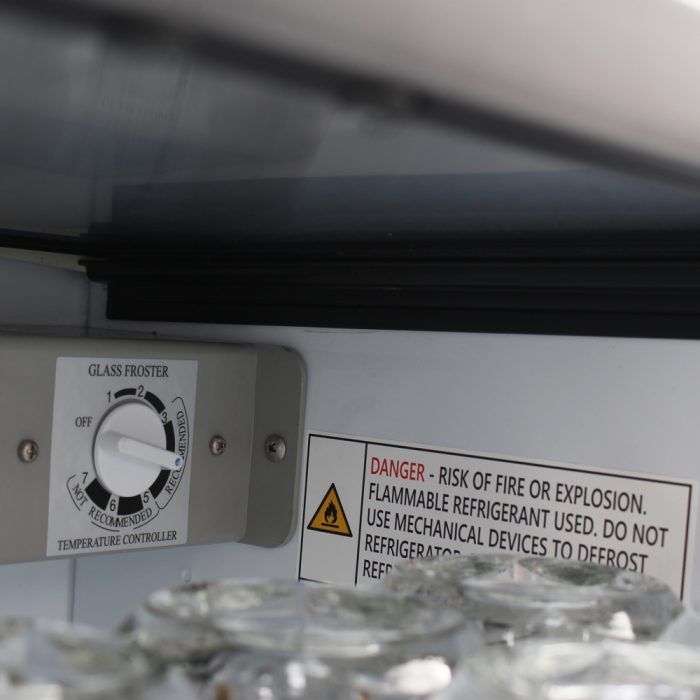 Turbo Air TBC-24SB-GF-N6 25" Black Laminate Exterior, Glass Froster - Donut-Equipment.com
